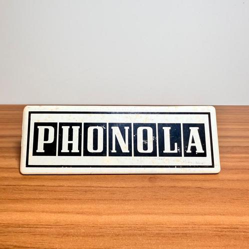 VINTAGE RECLAMEBORD RADIO TV PHONOLA ORIGINEEL JAREN ’60, Verzamelen, Merken en Reclamevoorwerpen, Gebruikt, Reclamebord, Verzenden