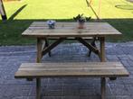 Picknickbank, Tuin en Terras, Picknicktafels, Ophalen, Gebruikt, Rechthoekig, Hout