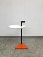 Vintage Memphis Design Bijzettafel Tafeltje 1980's, Huis en Inrichting, Tafels | Bijzettafels, Minder dan 55 cm, Gebruikt, Rond
