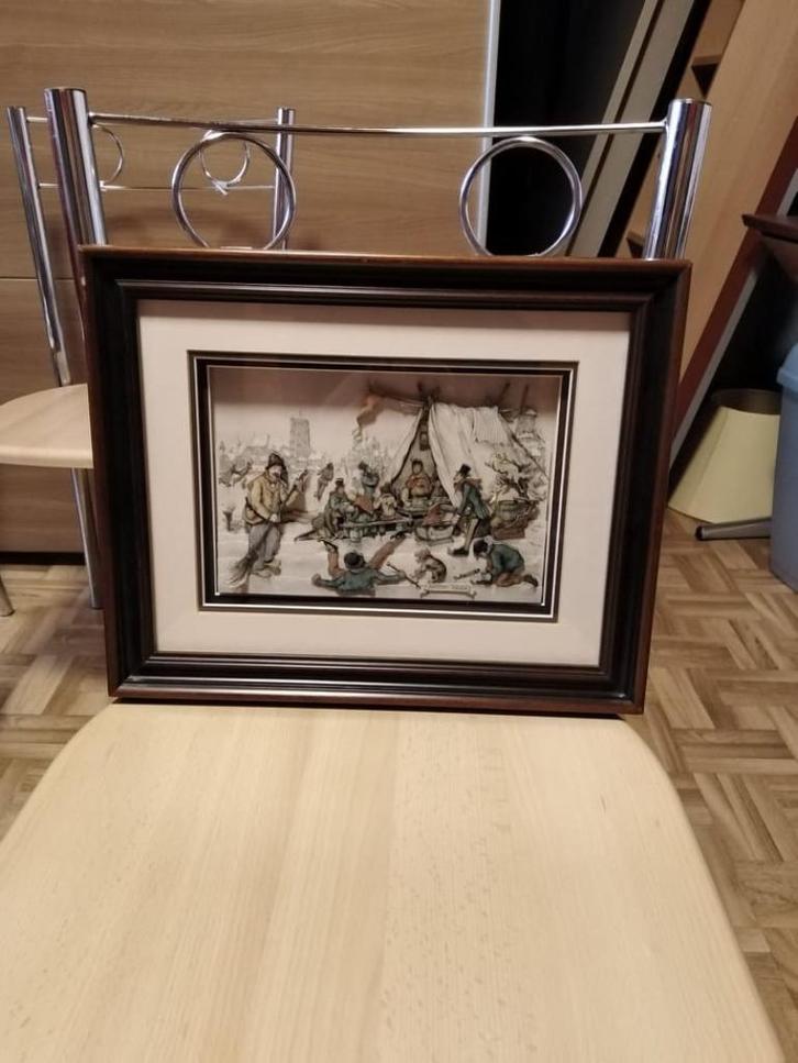 te koop anton piek groot en klein in prima staat, Antiek en Kunst, Kunst | Schilderijen | Klassiek, Ophalen