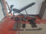 Domyos bank en gewichten, Sport en Fitness, Ophalen, Gebruikt