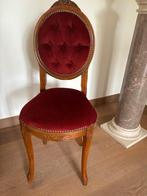 sierstoel in rood fluweel, Antiek en Kunst, Ophalen