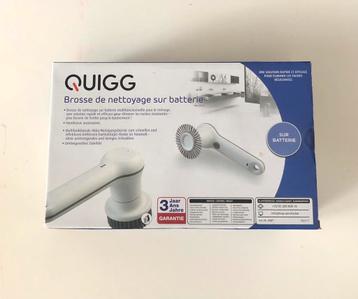Brosse de nettoyage sur batterie quigg gris blanc, Neuf, Machine de nettoyage à brosse