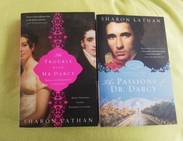 Deux livres, des romans de la saga Darcy. « Les passions du 