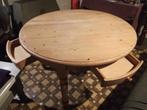 Ronde houten tafel, Ophalen, Gebruikt, Rond, Grenenhout