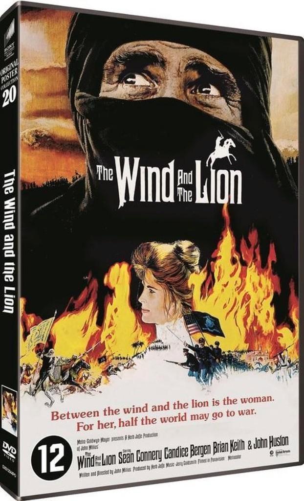 The wind and the lion met Sean Connery, Candice Bergen,, Cd's en Dvd's, Dvd's | Klassiekers, Zo goed als nieuw, Actie en Avontuur