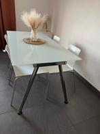 Table et 6 chaises, Maison & Meubles, Tables | Tables à manger, 150 à 200 cm, Comme neuf, Verre, 50 à 100 cm