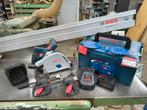 Bosch GKT 18V-52 GC - accu-invalzaag, volledige set, Doe-het-zelf en Bouw, Ophalen, Invalzaag, Bosch Professional, Zo goed als nieuw