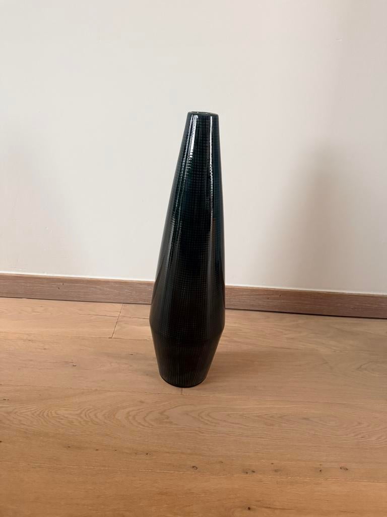 Grote decoratieve vaas – donkergroen – ca. 51 cm, Enlèvement, Comme neuf