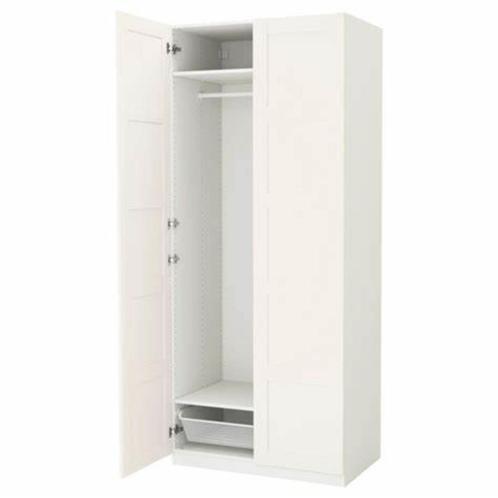 IKEA PAX kastframe 5058201 cm – met spiegeldeur en paneeld, Huis en Inrichting, Kasten | Kleerkasten, Zo goed als nieuw, 200 cm of meer