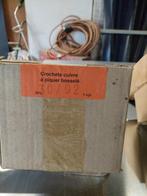 Crochets cuivre bosselé à piquer 92 MM par 5kg, Nieuw, Ophalen