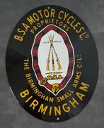 BSA motor cycles emaillen reclame decoratie bord showroom, Ophalen of Verzenden, Zo goed als nieuw, Reclamebord