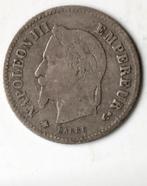 Franse munt: 20 centimes 1867 A - Zilver, Ophalen of Verzenden, Frankrijk, Losse munt, Zilver
