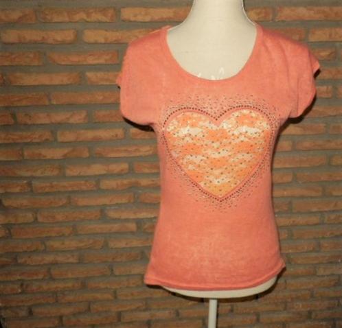 (35)- blouse femme t.36 orangée, Kleding | Dames, Blouses en Tunieken, Zo goed als nieuw, Maat 36 (S), Oranje, Ophalen of Verzenden