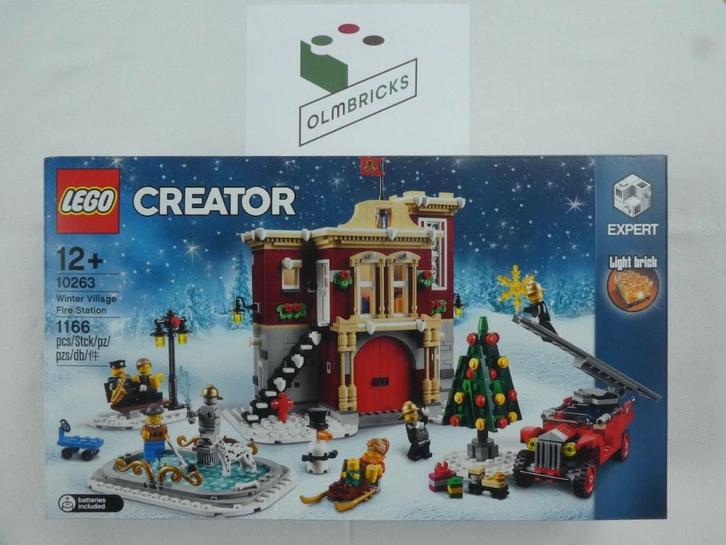 LEGO Creator Expert 10263 Winter Village Fire Station, Kinderen en Baby's, Speelgoed | Duplo en Lego, Nieuw, Lego, Complete set