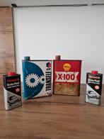 Oude olieblikken Elf Shell Texaco, Ophalen of Verzenden, Zo goed als nieuw