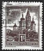 1 Postzegel Basiliek van Mariazell Oostenrijk 1957, Ophalen of Verzenden, Gestempeld