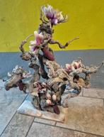 Heel grote houten Magnolia boom decoratie met vlinders, Ophalen, Zo goed als nieuw
