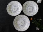 Lot van 3 stuks oude diepe SOEPBORDEN decor COPENHAGUE, Ophalen of Verzenden, Zo goed als nieuw, Keramiek, Overige stijlen