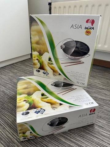 2x BEKA wokpan stainless steel beschikbaar voor biedingen