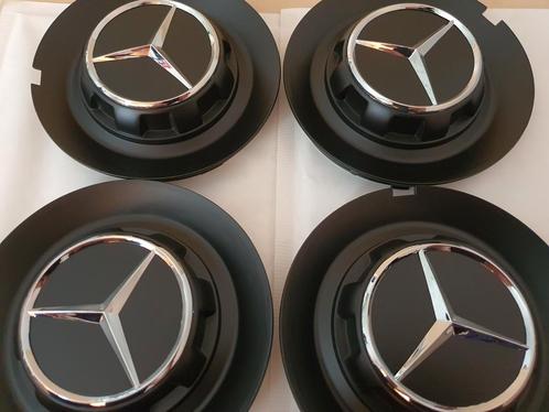 Capuchons de moyeux Mercedes Amg Ø 146 mm, noir mat, Autos : Divers, Enjoliveurs, Neuf, Enlèvement ou Envoi