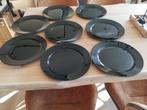 Grote zwarte borden, Huis en Inrichting, Keuken | Servies, Ophalen, Bord(en)