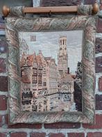 Wandtapijtje met zicht op Brugge_reien en belfort, Antiek en Kunst, Ophalen of Verzenden