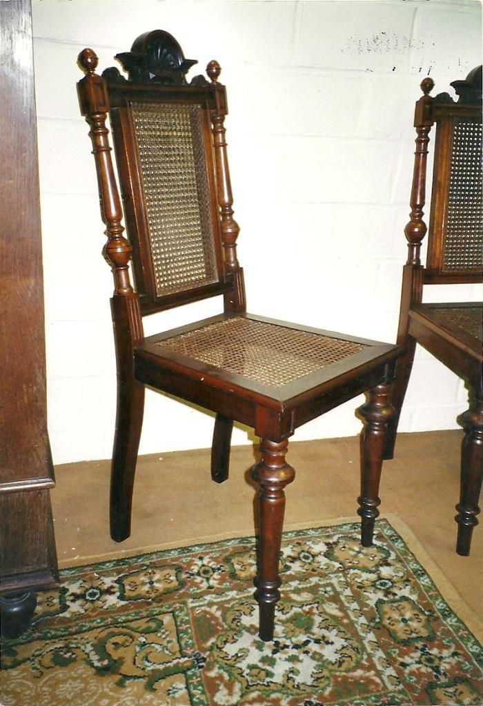 2 antieken stoelen in cuba mahonie, Antiek en Kunst, Antiek | Meubels | Stoelen en Sofa's, Ophalen