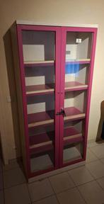 Metaal vitrine kast, Huis en Inrichting, Zo goed als nieuw, Metaal vitrine kast, Metaal, 150 tot 200 cm