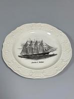 Antiek Wandbord bord schoener Martha E. Wallace schip boot, Ophalen of Verzenden