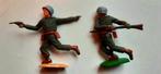 Timpo Toys 2 Vintage soldaten uit de Tweede Wereldoorlog, Hobby en Vrije tijd, Figuur of Figuren, 1:35 tot 1:50, Ophalen of Verzenden