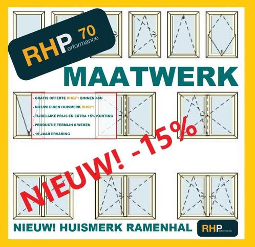 Nieuw maatwerk RHP70 Aktie! speciale prijs en 15% korting, Bricolage & Construction, Châssis & Portes coulissantes, Neuf, Baie vitrée coulissante