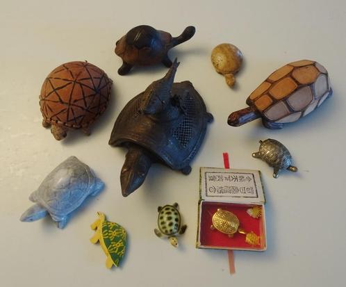 Collectie 1, 10 schildpadden, Verzamelen, Dierenverzamelingen, Gebruikt, Overige typen, Reptiel of Amfibie, Ophalen of Verzenden