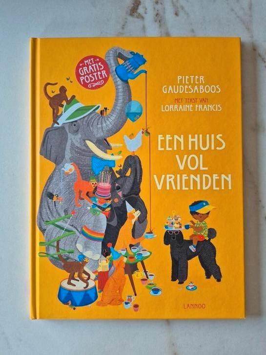 Pieter Gaudesaboos - Een huis vol vrienden, Boeken, Prentenboeken en Plaatjesalbums, Nieuw, Ophalen of Verzenden