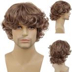 Stoere mannenpruik met grove losse krullen model Robby, Handtassen en Accessoires, Uiterlijk | Haarverzorging, Verzenden, Nieuw