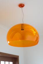 Oranje Kartell Design lamp, Huis en Inrichting, Lampen | Hanglampen, Ophalen, Kunststof, 50 tot 75 cm, Zo goed als nieuw