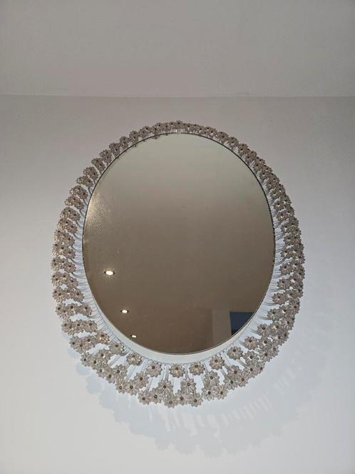50s llluminated Mirror by Emil Stejnar Oval Vintage 60s, Maison & Meubles, Accessoires pour la Maison | Miroirs, Comme neuf, Enlèvement ou Envoi