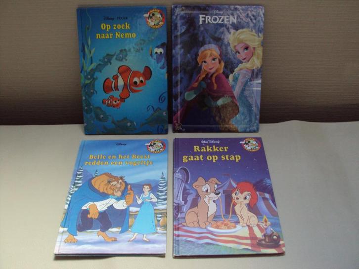 4 boekjes Disney : Frozen, Belle en het Beest, ........, Boeken, Kinderboeken | Kleuters, Ophalen of Verzenden