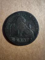 Leopold 1 een 2 centiem van 1852, Postzegels en Munten, Munten | België, Ophalen of Verzenden, Losse munt