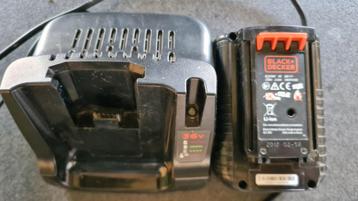 black + decker lader incl. bat. beschikbaar voor biedingen