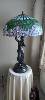 Tifanny lampadaire op bronzen beeld, Antiek en Kunst, Ophalen