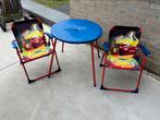 Kindertuinset Cars - 2 stoeltjes inklapbaar met tafel, Kinderen en Baby's, Ophalen, Gebruikt, Jongen of Meisje