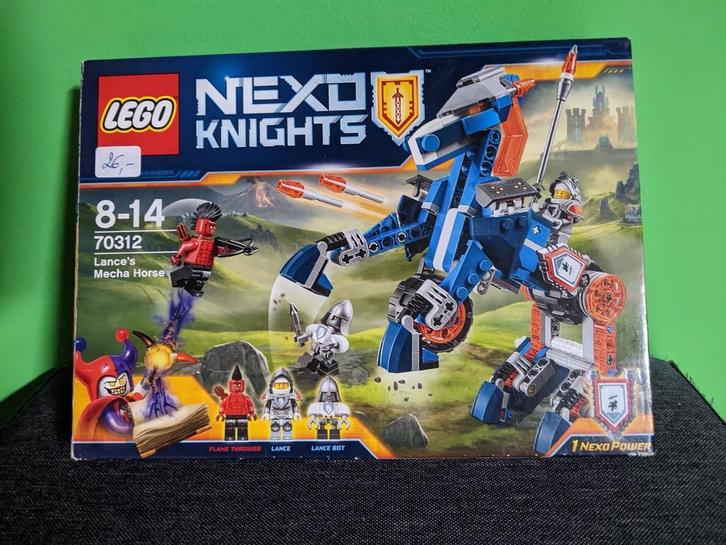 lego nexo knights, Lance's Mecha paard 70312, Kinderen en Baby's, Speelgoed | Duplo en Lego, Zo goed als nieuw, Lego, Complete set