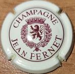 Champagnecapsule Jean PERNET crème & bordeauxrood nr 03, Verzamelen, Ophalen of Verzenden, Nieuw, Frankrijk, Champagne
