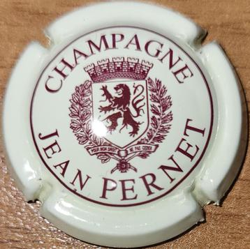 Champagnecapsule Jean PERNET crème & bordeauxrood nr 03