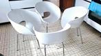 Set Van 4 Stoelen, Huis en Inrichting, Stoelen, Ophalen, Overige materialen, Wit, Zo goed als nieuw