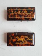 2 Japans Lak Tortoiseshell Veneer snuffboxes Victor Von Hage, Ophalen of Verzenden