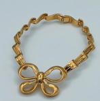 Collier Yves Saint Laurent plaquée or vintage, Ophalen of Verzenden, Zo goed als nieuw, Goud, Goud