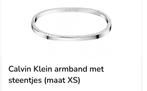 Klein armband met steentjes (maat xs) Calvin Klein, Nieuw, Ophalen of Verzenden