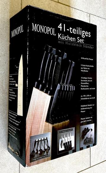 SET DE CUISINE (Couteaux + Ustensiles) - 41 PIÈCES!! // NEUF, Neuf, Résiste au lave-vaisselle, Enlèvement ou Envoi, Ensemble de couverts